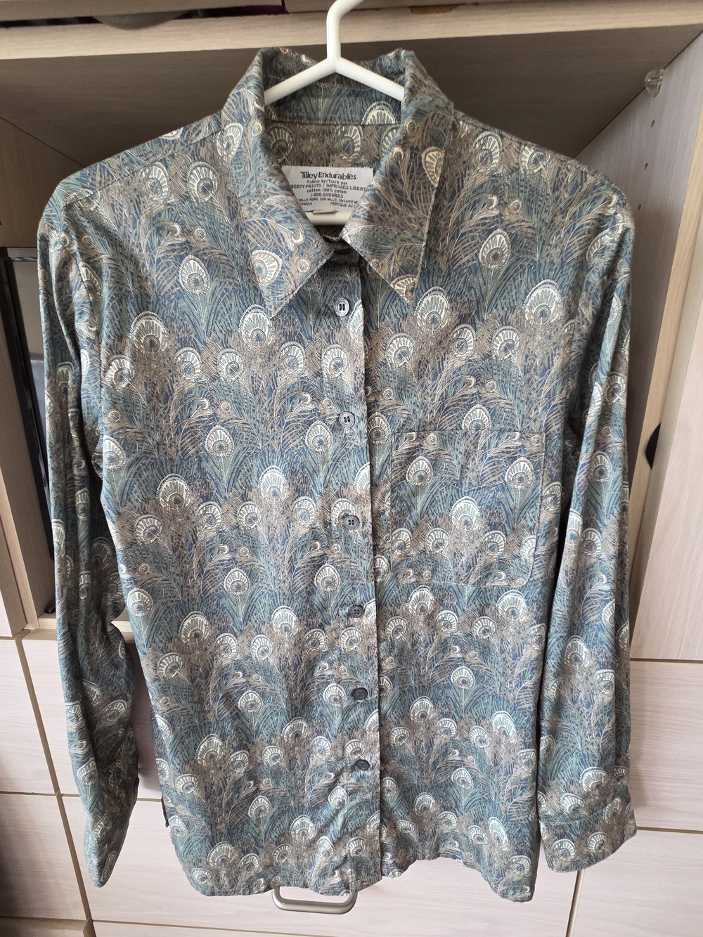 Tilley Liberty Of London Peacock Print Button-Up Shirt